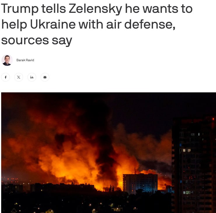 🔈🇺🇸🇺🇦Trump řekl Zelenskému, že chce Ukrajině pomoci s protivzdušnou obranou a ž...