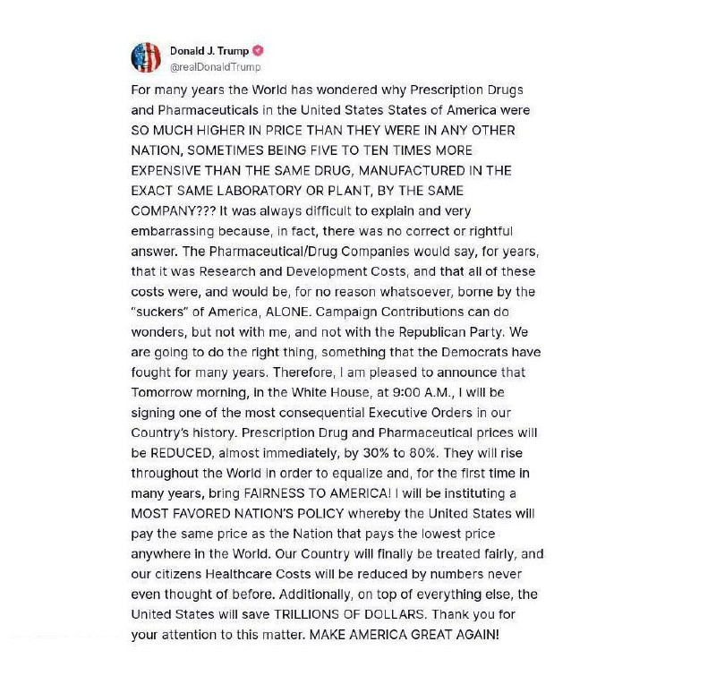🐦‍⬛️🇺🇸Trump učinil dříve oznámené „důležité“ oznámeníAmerický preziden...