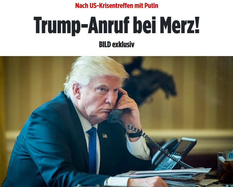 🇺🇸🇷🇺🇩🇪Trump zavolal německému kancléři Merzovi a oznámil, že setkání Putin...