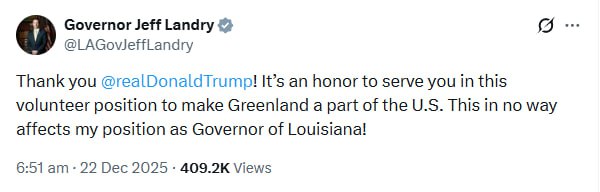 🤥 Trumpův nově jmenovaný zvláštní vyslanec potvrzuje záměr USA anektovat Grónsko💬 „...