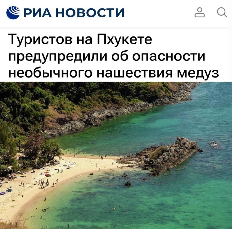 „Turistům na Phuketu bylo varováno před nebezpečím neobvyklého výskytu medúz": Pláž...