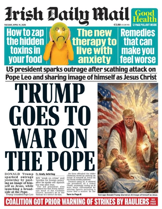 „Ty nejsi Mesiáš, jsi velmi neposlušný chlapec.“ „Papež ostře reagoval poté, co Trump h...