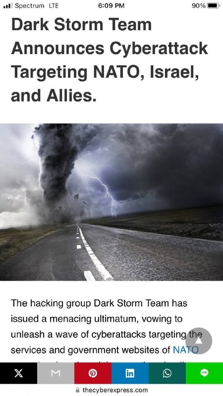 ⚡️TÝM DARK STORM OZNÁMUJE KYBERNETICKÝ ÚTOK PROTI NATO, IZRAELU A JEHO SPOJENcům. 💪Hacke...
