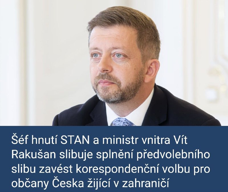 🇨🇿Udržet STAN a TOP 09 ve Sněmovně. To je pravý důvod pro korespondenční volbu.Je pozor...