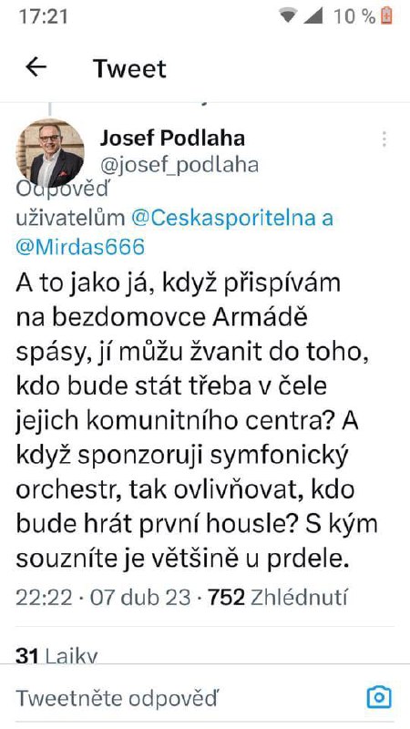 🛑 Ukázka reakcí k České SparkasseAngelika Bazalová k tomu píšeHoustone, máme problém. :-...