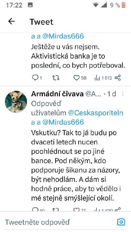 🛑 Ukázka reakcí k České SparkasseAngelika Bazalová k tomu píšeHoustone, máme problém. :-...