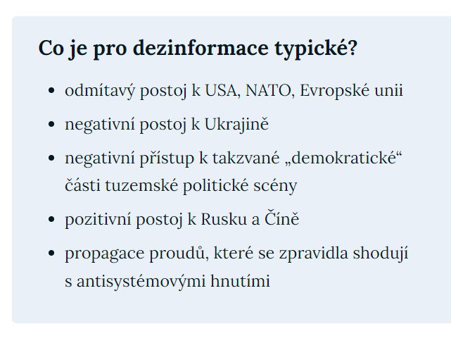 Ukázka z výzkumu ohledně dezinformací, který si nechal udělat Český rozhlas 😡.