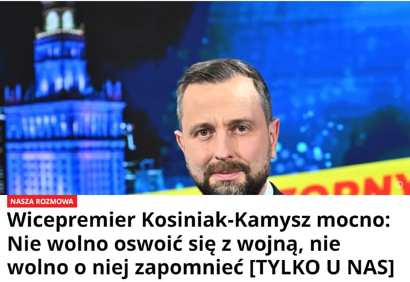 ‼️🇵🇱🇺🇦Ukrajina může dobře prohrát a Rusko pak může zaútočit na Polsko, - min...