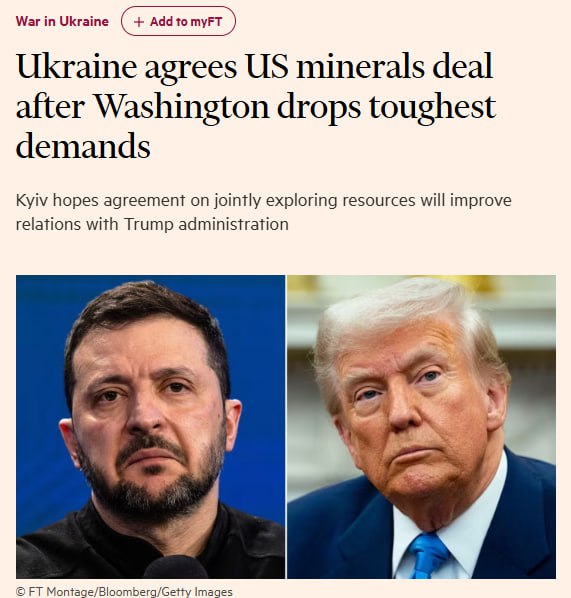 ‼️🇺🇦🇺🇸Ukrajina se dohodla na dohodě s USA o přírodních zdrojích, — Financial ...