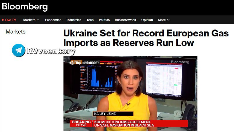 ‼️🇺🇦🇪🇺 Ukrajina se připravuje na nákup 5x více plynu než obvykle z Evropy — Bl...