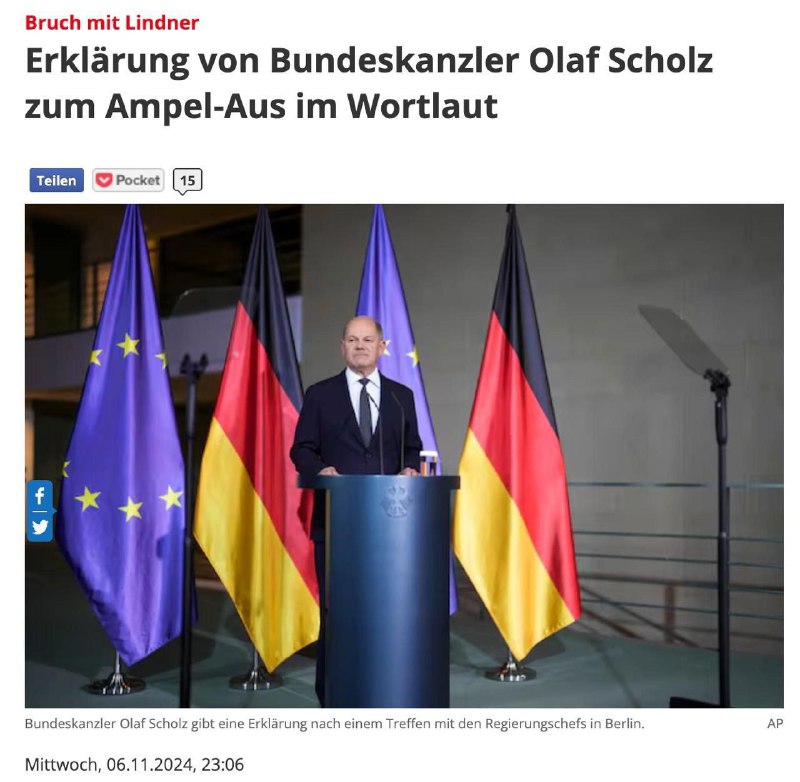 Ukrajina způsobila rozpad vládní koalice v NěmeckuKancléř Scholz řekl, že ministr financí a...