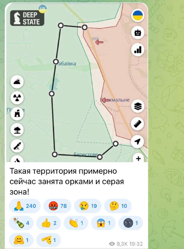 Ukrajinské kanály hlásí ztrátu kontroly nad významnou částí území Charkovské oblasti