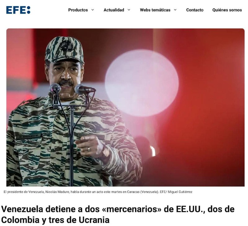 🇻🇪⚔🇺🇦Ukrajinští žoldáci, kteří připravovali „teroristické akce proti světu?...