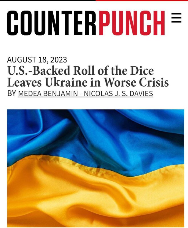 USA hodí Ukrajině kost a zanechají ji na pokraji zničení – СounterpunchBiden řekl, že Spoj...