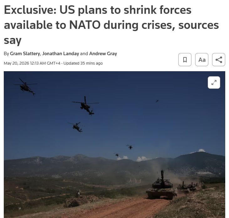 ‼️🇺🇸🏴‍☠️USA hodlají snížit počet sil, které jsou NATO k dispozici v případ...