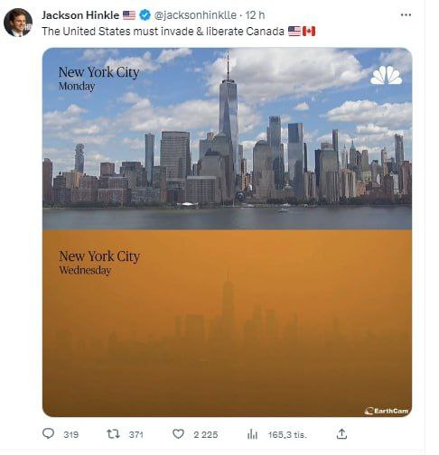 🇺🇸„USA musí napadnout a osvobodit Kanadu." Americký novinář Jackson Hinkle se vysm?...