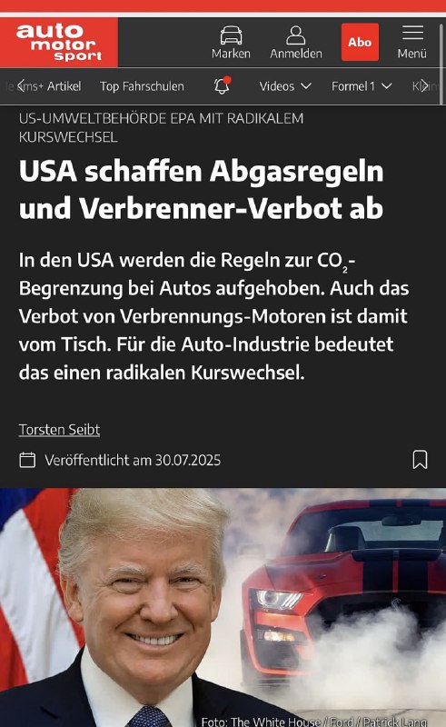 USA ruší emisní předpisy a zákaz spalovacích motorůV USA se ruší pravidla omezující emise...