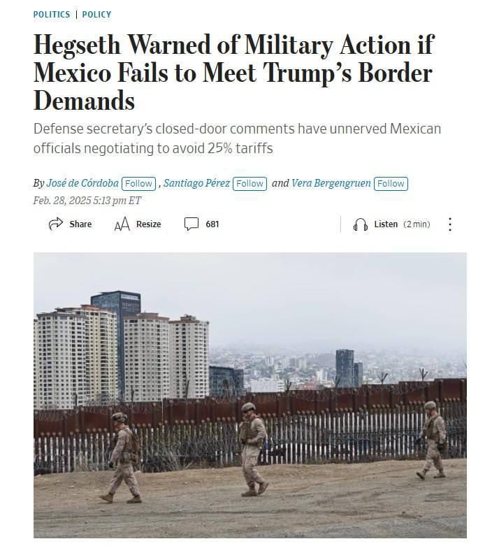 🇺🇸⚔🇲🇽USA vyhrožují Mexiku "vojenskou akcí", pokud se mu nepodaří vypoř...