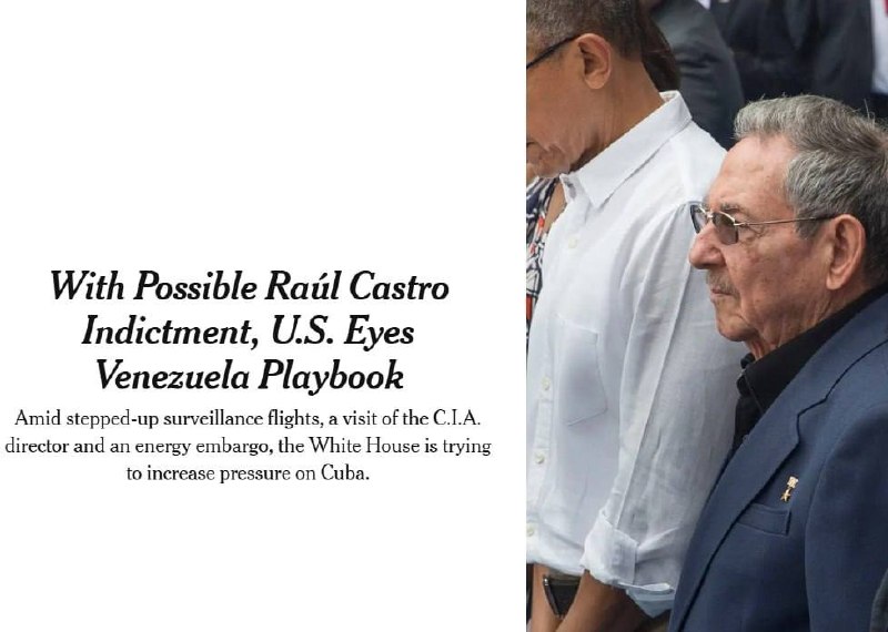 ‼️🇺🇸🇨🇺USA zvažují zadržení bývalého kubánského vůdce Raúla Castra podle ve... ‼️🇺🇸🇨🇺USA zvažují zadržení bývalého kubánského vůdce Raúla Castra podle ve...