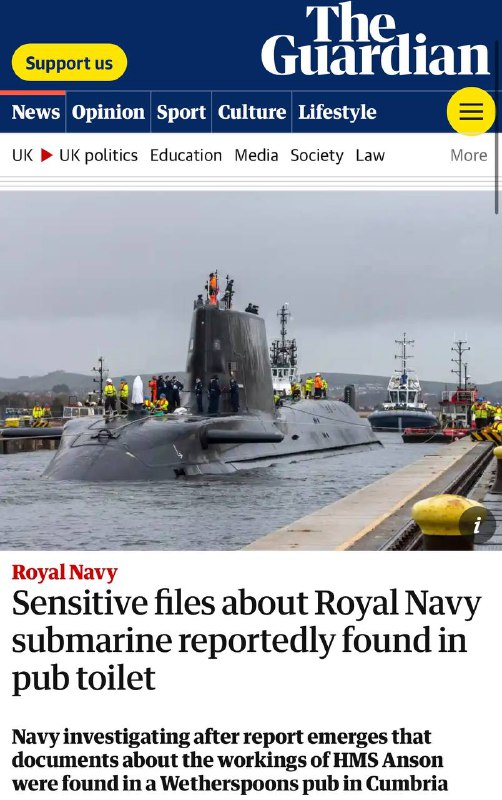 V Británii začalo vyšetřování poté, co byly na záchodě hospody nalezeny tajné soubory s pl...