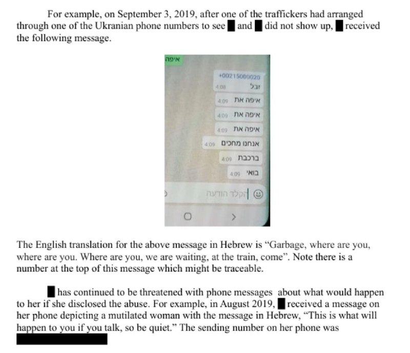 V Epsteinových souborech byly nalezeny ukrajinská telefonní čísla spojená s obchodováním s l...