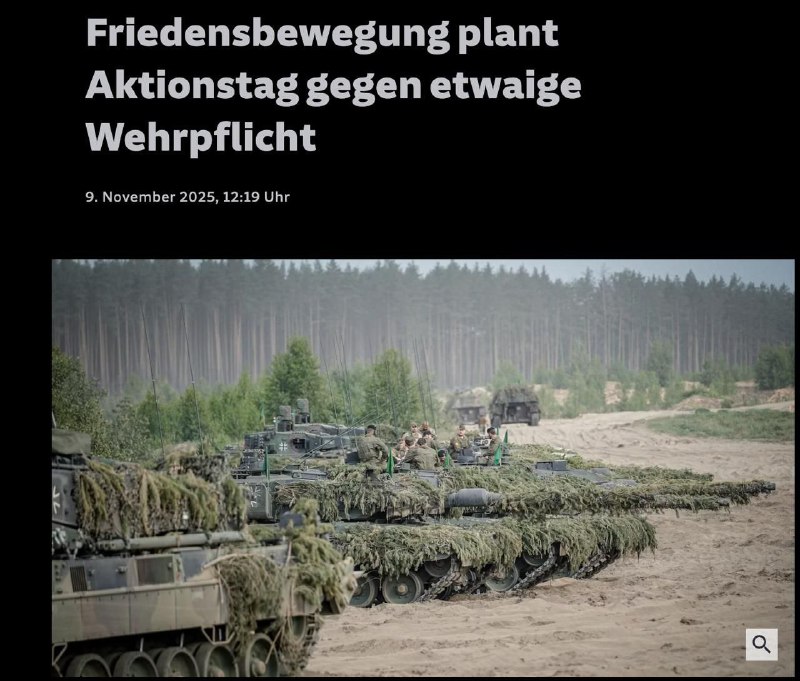 V Německu se připravují rozsáhlé protesty proti možnému návratu branné povinnosti, píše S...