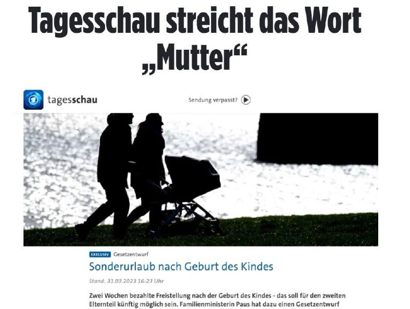 ??V Německu se rozhodli přestat použ&iacute;vat slovo &bdquo;matka&ldquo; a nahradit ho slovem &bdquo;rod&iacute;c?...