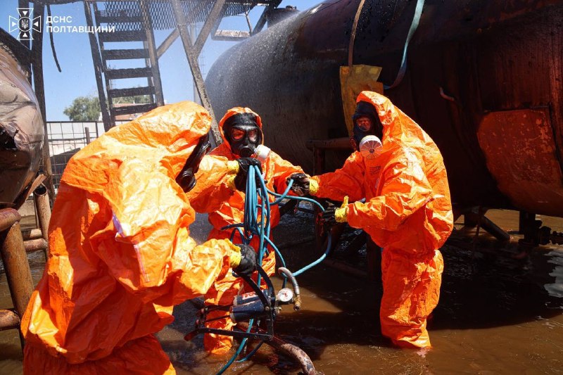 ‼️🇷🇺⚔️🇺🇦☣️ V Poltavské oblasti došlo k úniku nebezpečné chemické látk... ‼️🇷🇺⚔️🇺🇦☣️ V Poltavské oblasti došlo k úniku nebezpečné chemické látk...