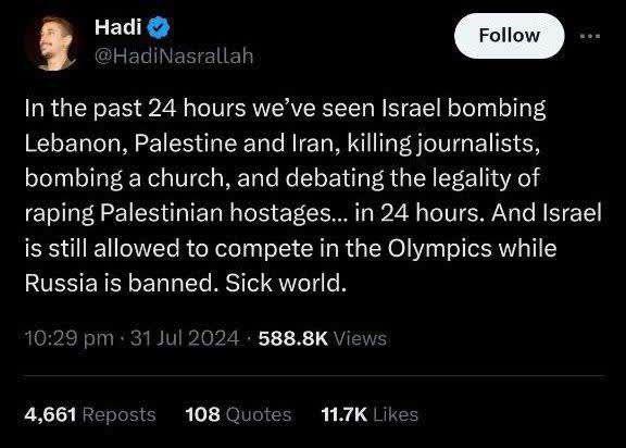 V posledních 24 hodinách Izrael provedl útoky na Libanon, Palestinu a Írán, zabil novináře, b... V posledních 24 hodinách Izrael provedl útoky na Libanon, Palestinu a Írán, zabil novináře, b...