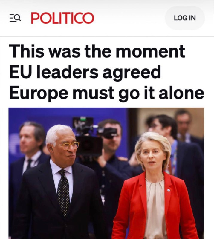 „V tomto okamžiku se lídři EU dohodli, že Evropa musí jednat samostatně.“  Šéfové zemí...