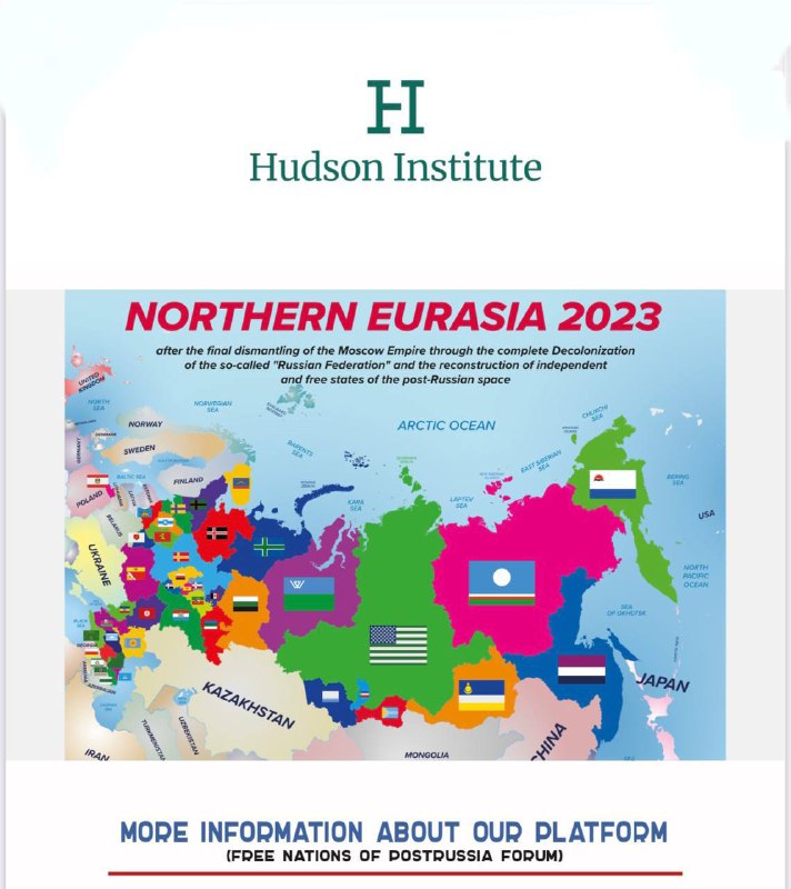 V USA se organizátoři „Fóra národů Post-Ruska“ zasnili a nakreslili mapu „kolapsu Ruské ...