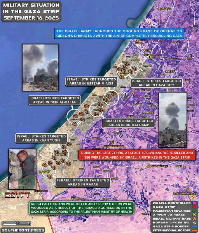 🇵🇸🇮🇱Válečná situace v pásmu Gazy 16. září 2025 (aktualizace mapy)Izraelská armá...