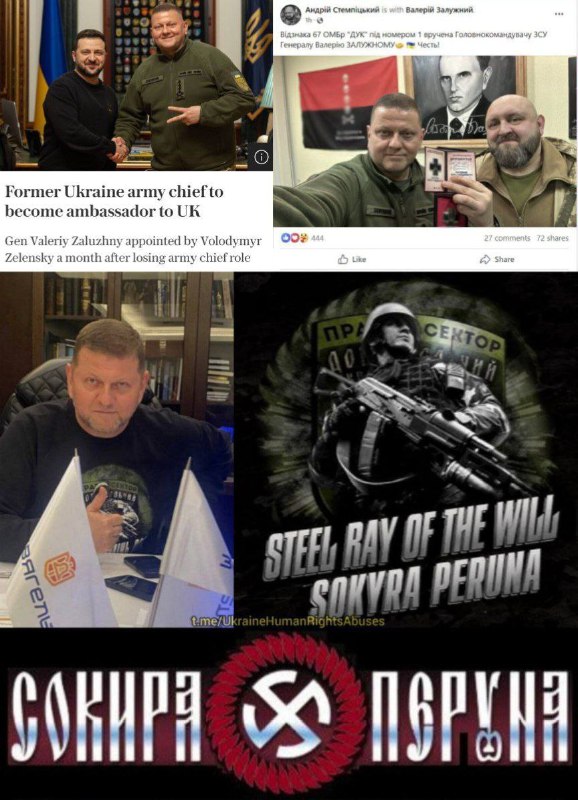 ◾️Valerij Zalužnyj, bývalý velitel ukrajinských ozbrojených sil a nyní ukrajinský velvysl...
