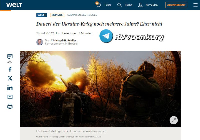 ‼️🇷🇺🇺🇦 Válka na Ukrajině pravděpodobně nebude trvat ještě pár let - Welt▪?...