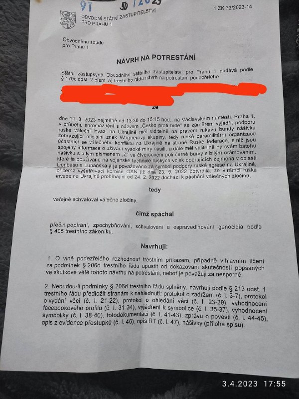 ???Včera byl odsouzen ve zkr&aacute;cen&eacute;m ř&iacute;zen&iacute; jeden z demonstrantu 17. března, kter&yacute; m?...