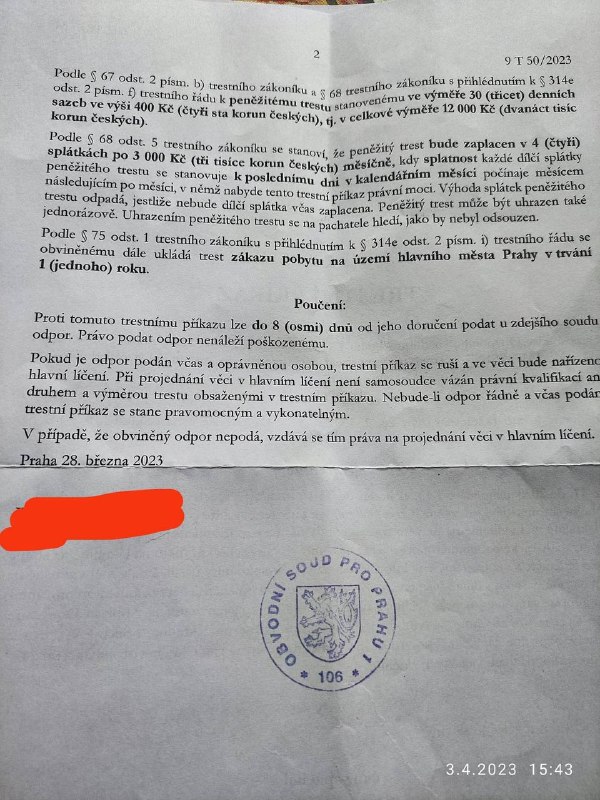 ???Včera byl odsouzen ve zkr&aacute;cen&eacute;m ř&iacute;zen&iacute; jeden z demonstrantu 17. března, kter&yacute; m?...