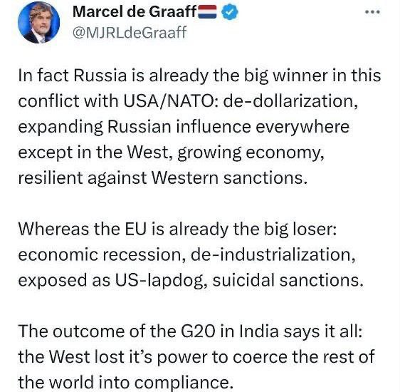 🇷🇺🇺🇸🇪🇺🇮🇳Ve skutečnosti je Rusko již velkým vítězem v konfliktu proti US...