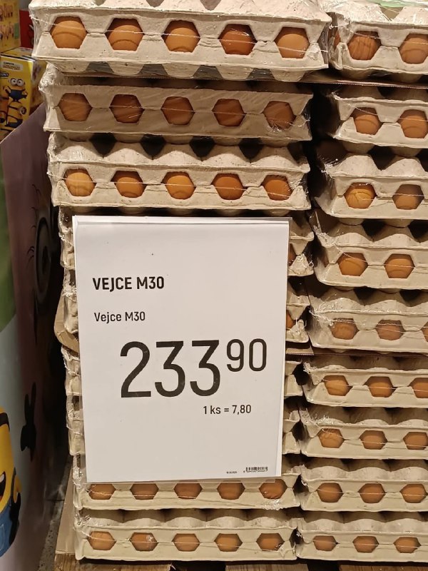 🇨🇿💀Vejce v Globusu. 30 ks. Je mi na blití. Jo a Fiala to cpe bůh ví kam... Všichni vím...