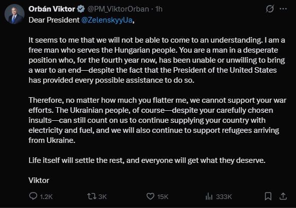 Viktor Orbán reagoval na nezdvořilé poznámky, které Zelensky učinil o maďarském předsedovi ...