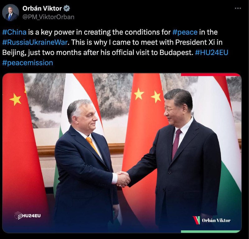 ◾Viktor Orban v Pekingu na setkání se Si Ťin-pchingemMaďarský premiér přijel do Číny pře...