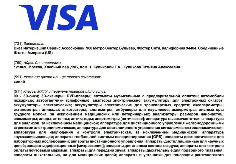 Visa se vrací do Ruska: společnost si zaregistrovala ochrannou známku související s krypto a ba...