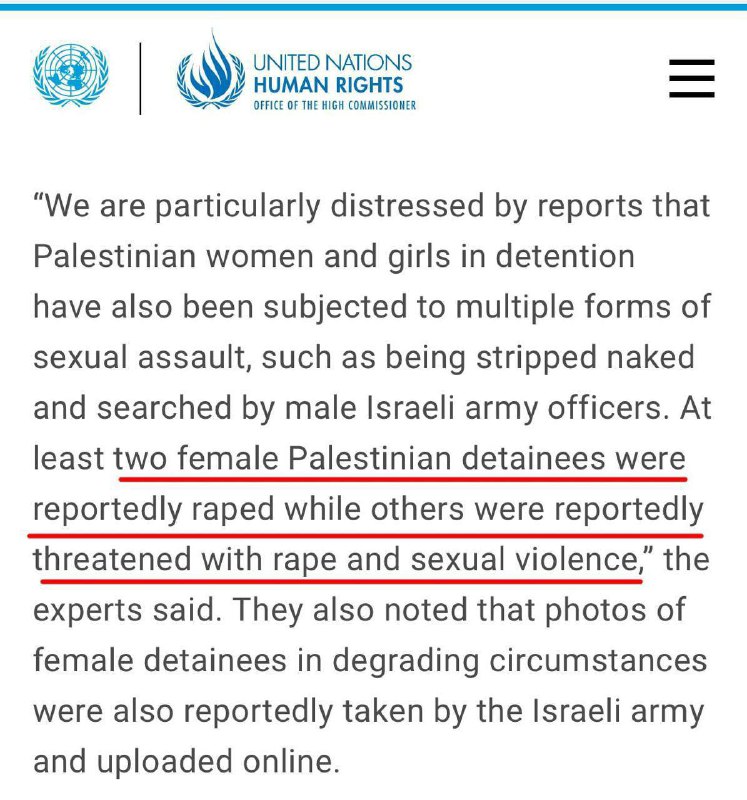 🐦‍⬛️🇮🇱🇵🇸 Vojáci IDF znásilňují palestinské vězeňkyně a zabíjejí děti...