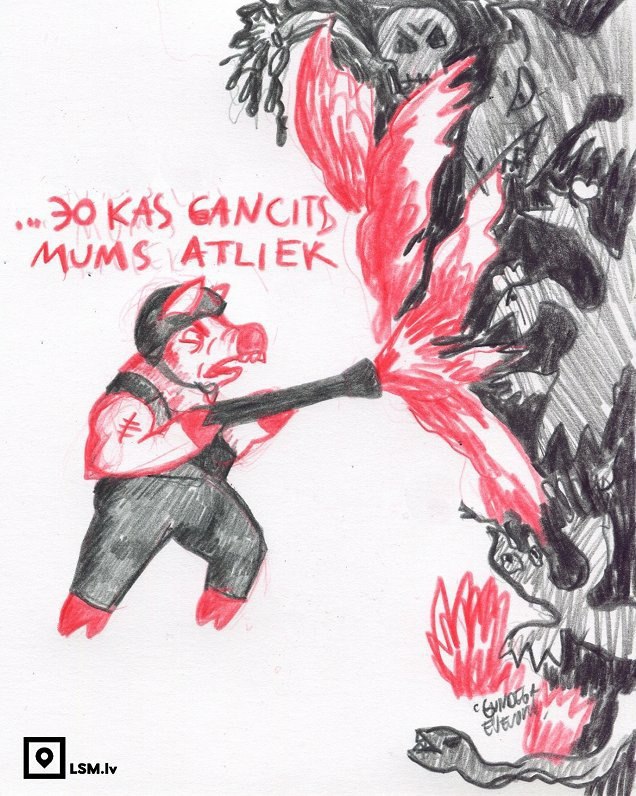 🔴🐽Vojáci Ozbrojených sil Ukrajiny se stali prasaty v komiksu lotyšského státního média ...