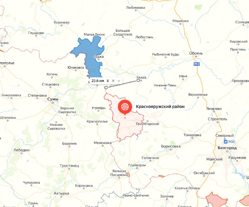⏫⏬ Vojenský telegramový kanál Two Majors hlásí:Belovský okres. Kurská oblast, hlásili na...