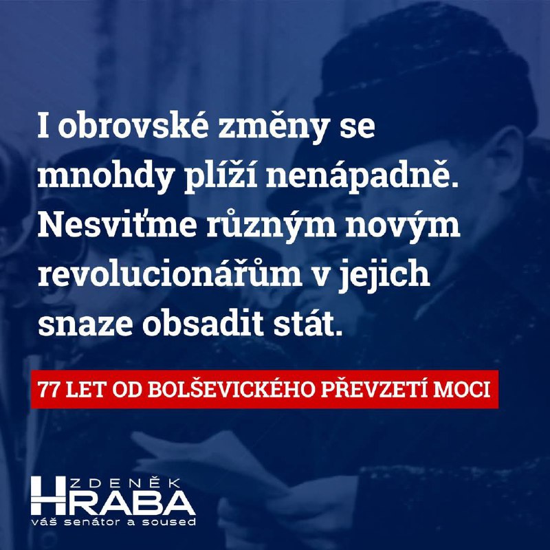 Výborně senátor Hraba 👍 Komunisti nespadli z Marsu, cestu jim umetl také sám Beneš, jakkoli...