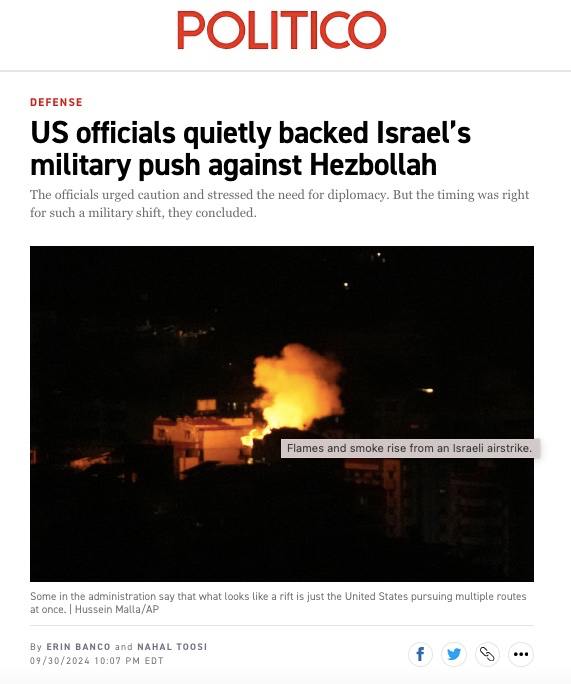 Vysocí představitelé Bílého domu soukromě řekli Izraeli, že USA podpoří jeho rozhodnutí z...