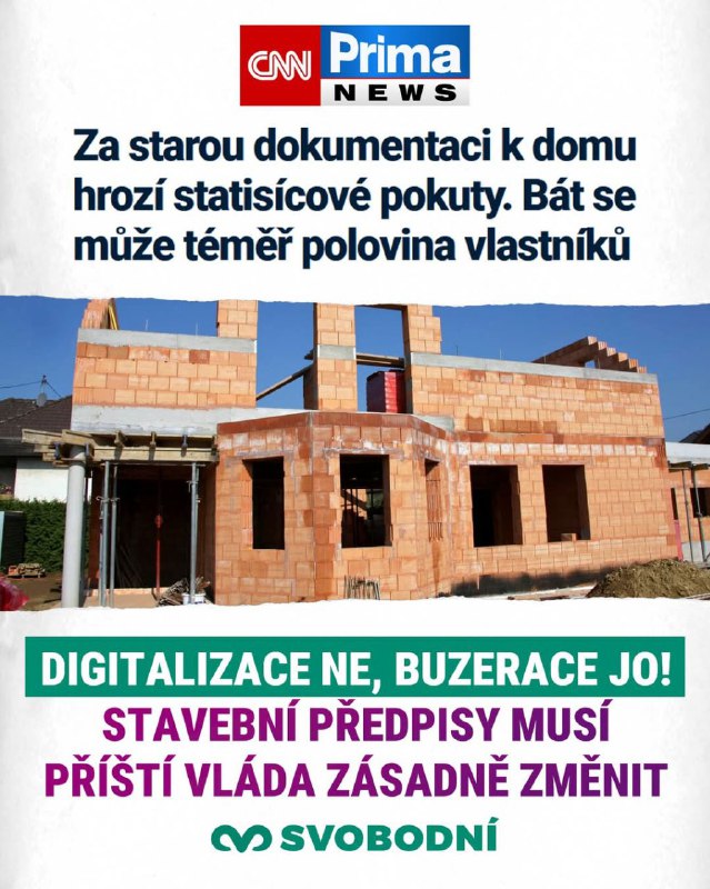 Vysoké pokuty hrozí kvůli změně stavebních předpisů téměř polovině vlastníků nemovitos...