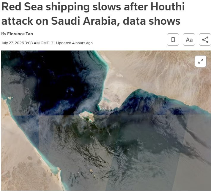 ‼️🇸🇦🇮🇷 Vývoz ropy ze Saúdské Arábie se kvůli blokádě v Rudém moři snížil ...