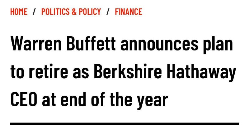 ⚡️Warren Buffett, generální ředitel a předseda představenstva společnosti Berkshire Hathaw...