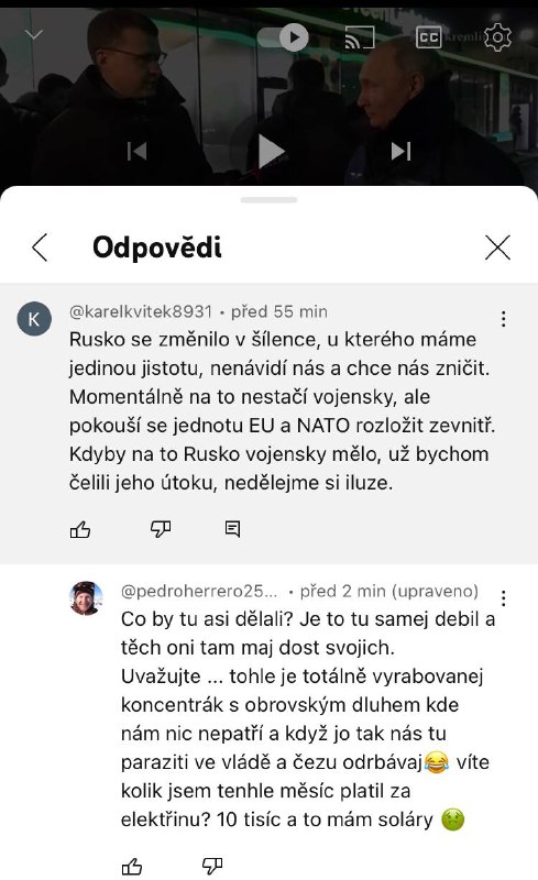 Z youtube kanálu Rozum do hrsti ... kde se ti idioti pořád berou? 🤣🤣🤣